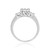 Photo of Florance 7/8 ct tw. Fancy Diamond Engagement Ring 14K White Gold [BT910WE-C000]