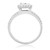 Photo of Amina 1 1/1Princess Diamond Bridal Ring Set 10K White Gold [BT806WE-C000]