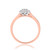 Photo of Jules 1/3 ct tw. Round Cluster Engagement Ring 10K Rose Gold [BT917RE-C000]