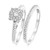 Photo of Marlow 2/3 ct tw. Round Diamond Bridal Ring Set 14K White Gold [BR809W-C000]