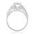 Photo of Marlow 2/3 ct tw. Round Diamond Bridal Ring Set 14K White Gold [BT809WE-C000]