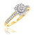 Photo of Jules 1/3 ct tw. Round Cluster Engagement Ring 10K Yellow Gold [BT917YE-C000]