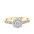 Photo of Jules 1/3 ct tw. Round Cluster Engagement Ring 14K Yellow Gold [BT917YE-C000]