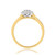 Photo of Jules 1/3 ct tw. Round Cluster Engagement Ring 14K Yellow Gold [BT917YE-C000]