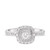 Photo of Bunmi 3/8 ct tw. Cushion Solitaire Diamond Engagement Ring 10K White Gold [BT919WE-C000]