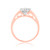 Photo of Glamour 1/2 ct tw. Round Diamond Bridal Ring Set 14K Rose Gold [BT810RE-C000]