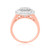Photo of Kylee 1 ct tw. Princess Diamond Bridal Ring Set 10K Rose Gold [BT812RE-C000]