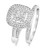 Photo of Kylee 1 ct tw. Princess Diamond Bridal Ring Set 14K White Gold [BR812W-C000]
