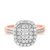 Photo of Splendor 1 1/1Fancy Diamond Bridal Ring Set 14K Rose Gold [BT813RE-C000]