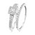 Photo of Mystic 1/3 ct tw. Princess Diamond Bridal Ring Set 10K White Gold [BR814W-C000]