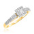 Photo of Mystic 1/3 ct tw. Princess Diamond Bridal Ring Set 14K Yellow Gold [BT814YE-C000]