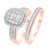 Photo of Canyon 1 1/1Fancy Diamond Bridal Ring Set 14K Rose Gold [BR837R-C000]