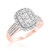 Photo of Canyon 1 1/1Fancy Diamond Bridal Ring Set 14K Rose Gold [BT837RE-C000]