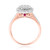 Photo of Canyon 1 1/1Fancy Diamond Bridal Ring Set 14K Rose Gold [BT837RE-C000]