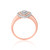 Photo of Nicolette 1/2 ct tw. Pear Diamond Bridal Ring Set 14K Rose Gold [BT846RE-C000]