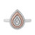Photo of Nicolette 1/2 ct tw. Pear Diamond Bridal Ring Set 14K White Gold [BT846WE-C000]