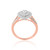 Photo of Camille 1/2 ct tw. Pear Diamond Bridal Ring Set 10K Rose Gold [BT850RE-C000]