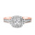 Photo of Alejo 3/4 ct tw. Fancy Diamond Bridal Ring Set 14K Rose Gold [BT856RE-C000]