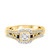 Photo of Lyra 1/2 ct tw. Fancy Diamond Bridal Ring Set 10K Yellow Gold [BT863YE-C000]