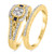 Photo of Lyra 1/2 ct tw. Fancy Diamond Bridal Ring Set 14K Yellow Gold [BR863Y-C000]
