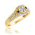 Photo of Lyra 1/2 ct tw. Fancy Diamond Bridal Ring Set 14K Yellow Gold [BT863YE-C000]