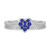 Photo of Manuka 1/3 Carat T.W. Sapphire and Diamond Matching Bridal Ring Set 10K White Gold [BR867W-C000]