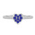 Photo of Manuka 1/3 Carat T.W. Sapphire and Diamond Matching Bridal Ring Set 10K White Gold [BT867WE-C000]