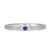 Photo of Manuka 1/3 Carat T.W. Sapphire and Diamond Matching Bridal Ring Set 10K White Gold [BT867WL]