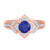 Photo of Clema 1 1/4 CT. T.W. Sapphire and Diamond Matching Bridal Ring Set 10K Rose Gold [BT868RE-C000]