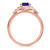 Photo of Clema 1 1/4 CT. T.W. Sapphire and Diamond Matching Bridal Ring Set 10K Rose Gold [BT868RE-C000]