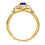 Photo of Clema 1 1/4 Carat T.W. Sapphire and Diamond Matching Bridal Ring Set 14K Yellow Gold [BT868YE-C000]