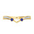 Photo of Clema 1 1/4 Carat T.W. Sapphire and Diamond Matching Bridal Ring Set 14K Yellow Gold [BT868YL]