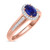 Photo of Chrisoula 1 1/4 CT. T.W. Sapphire and Diamond Matching Bridal Ring Set 14K Rose Gold [BT869RE-C000]
