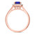 Photo of Delphine 1 1/3 Carat T.W. Sapphire and Diamond Matching Bridal Ring Set 14K Rose Gold [BT871RE-C000]