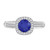 Photo of Delphine 1 1/3 Carat T.W. Sapphire and Diamond Matching Bridal Ring Set 10K White Gold [BT871WE-C000]