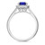 Photo of Delphine 1 1/3 CT. T.W. Sapphire and Diamond Matching Bridal Ring Set 14K White Gold [BT871WE-C000]