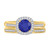 Photo of Delphine 1 1/3 Carat T.W. Sapphire and Diamond Matching Bridal Ring Set 10K Yellow Gold [BR871Y-C000]