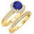 Photo of Delphine 1 1/3 Carat T.W. Sapphire and Diamond Matching Bridal Ring Set 14K Yellow Gold [BR871Y-C000]