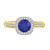 Photo of Delphine 1 1/3 Carat T.W. Sapphire and Diamond Matching Bridal Ring Set 14K Yellow Gold [BT871YE-C000]