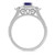 Photo of Magnol 1 1/3 CT. T.W. Sapphire and Diamond Matching Bridal Ring Set 14K White Gold [BT872WE-C000]