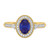 Photo of Magnol 1 1/3 CT. T.W. Sapphire and Diamond Matching Bridal Ring Set 10K Yellow Gold [BT872YE-C000]