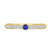 Photo of Magnol 1 1/3 CT. T.W. Sapphire and Diamond Matching Bridal Ring Set 10K Yellow Gold [BT872YL]