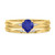 Photo of Irit 3/4 Carat T.W. Sapphire and Diamond Matching Bridal Ring Set 10K Yellow Gold [BR874Y-C000]