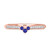 Photo of Abilia 7/8 Carat T.W. Sapphire and Diamond Matching Bridal Ring Set 14K Rose Gold [BT877RL]