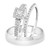 Photo of Mystic 1/3 ct tw. Princess Diamond Matching Trio Ring Set 10K White Gold [BT814W-C000]