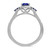 Photo of Abilia 7/8 Carat T.W. Sapphire and Diamond Matching Bridal Ring Set 14K White Gold [BT877WE-C000]