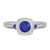 Photo of Mawar 1 CT. T.W. Sapphire and Diamond Matching Bridal Ring Set 10K White Gold [BT878WE-C000]