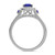 Photo of Mawar 1 CT. T.W. Sapphire and Diamond Matching Bridal Ring Set 10K White Gold [BT878WE-C000]