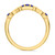 Photo of Garland 1 1/7 CT. T.W. Sapphire and Diamond Matching Bridal Ring Set 14K Yellow Gold [BT879YL]