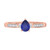 Photo of Hana 5/8 Carat T.W. Sapphire and Diamond Matching Bridal Ring Set 10K Rose Gold [BT880RE-C000]